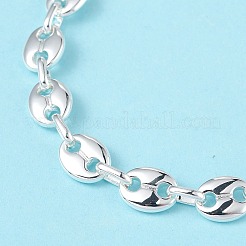 304 Stainless Steel Coffee Bean Chain Bracelet for Men Women&nbsp;BJEW-G669-10S