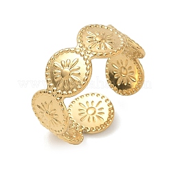 304 Stainless Steel Cuff Open Rings for Women&nbsp;RJEW-L341-04A-G