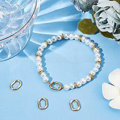 5Pcs Brass Twister Clasps&nbsp;KK-BBC0012-46