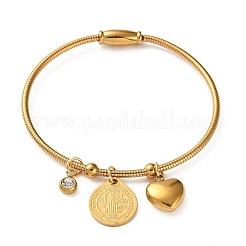 304 Stainless Steel Charm Bangles for Women&nbsp;BJEW-G770-02G