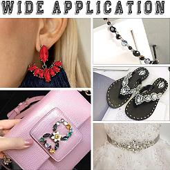 Acrylic Rhinestone Flat Back Cabochons&nbsp;DIY-GF0009-17C