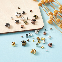 Brass Crimp Beads Covers&nbsp;KK-TA0007-81