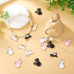 60Pcs 6 Styles Alloy Enamel Pendants&nbsp;ENAM-TA0002-73