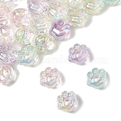 32Pcs UV Plating Rainbow Iridescent Acrylic Beads&nbsp;OACR-FS0002-15