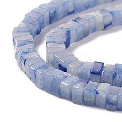 Dyed & Heated Natural Blue Aventurine Beads Strands&nbsp;G-K326-03B