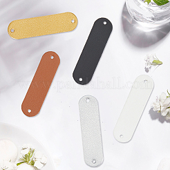 100Pcs 5 Colors PU Leather Label Tags&nbsp;AJEW-CL0001-36