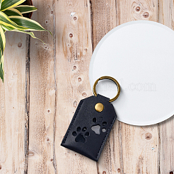 1Pc PU Leather Bag Keychins&nbsp;KEYC-CL0001-39B