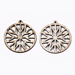 Unfinished Hollow Wood Pendants&nbsp;X-WOOD-N006-100