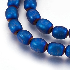 Electroplate Non-magnetic Synthetic Hematite Bead Strands&nbsp;G-I208-14F-A