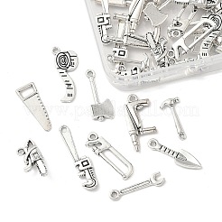 50Pcs 10 Styles Tibetan Style Alloy Pendants&nbsp;TIBE-FP0001-13