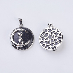 Blue Goldstone Kitten Pendants&nbsp;G-K234-D03
