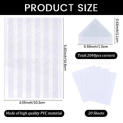 Photo Paper Self Adhesive Corner Stickers&nbsp;AJEW-WH20060-63A