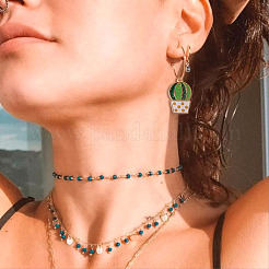 48Pcs 12 Style Alloy Enamel Pendants&nbsp;ENAM-KS0001-07
