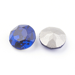Pointed Back & Back Plated Glass Rhinestone Cabochons&nbsp;RGLA-J012-8mm-243