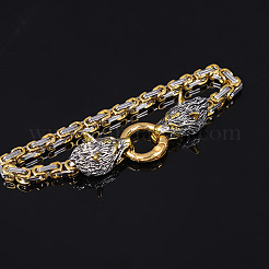 Vintage Alloy Viking Wolf Link Bracelets for Unisex&nbsp;WGCFB12-01