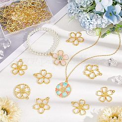 Alloy Open Back Bezel Pendants&nbsp;PALLOY-OC0002-11G-RS