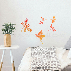 5Pcs 5 Styles PET Hollow Out Drawing Painting Stencils&nbsp;DIY-WH0669-041