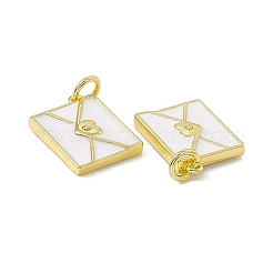 Rack Plating Brass Enamel Pendants&nbsp;KK-C007-02G