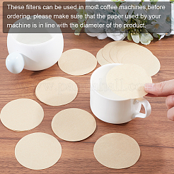 100Pcs Paper Coffee Filters&nbsp;FIND-WH0423-59A