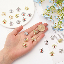 24Pcs 6 Style Rack Plating Alloy Pendants&nbsp;FIND-CA0006-79