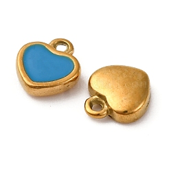 304 Stainless Steel Enamel Charms&nbsp;STAS-Q363-09G