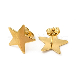 Ion Plating(IP) 304 Stainless Steel Stud Earrings for Women&nbsp;X-EJEW-I281-39G