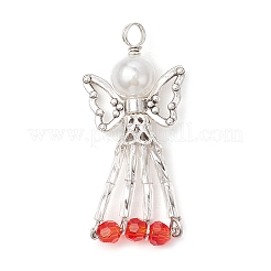 Electroplate Glass Pendants&nbsp;PALLOY-JF03661-01