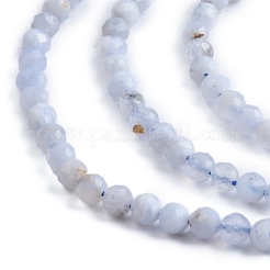 Natural Blue Lace Agate Beads Strands&nbsp;G-K366-B02-02