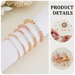300Pcs 15 Styles Rack Plating Brass Beads&nbsp;KK-PH0011-42