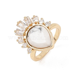 Brass with Mixed Stone Finger Rings&nbsp;GG-CBACC2B-07G
