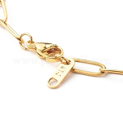304 Stainless Steel Paperclip Chains Necklace&nbsp;NJEW-JN03593-01