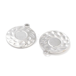 Non-Tarnish 304 Stainless Steel Pendant Cabochon Settings&nbsp;STAS-P364-09P