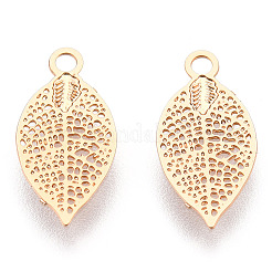 Rack Plating Brass Filigree Charms&nbsp;KKC-T001-45KC