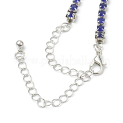 Alloy Rhinestone Cup Chain Necklaces&nbsp;NJEW-H217-03P