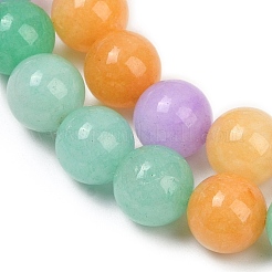 Natural Dyed White Jade Beads Strands&nbsp;G-NH0045-01B