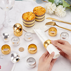 12Pcs 2 Colors Iron Napkin Rings&nbsp;AJEW-PH0011-37