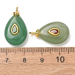 Natural Green Aventurine Pendants&nbsp;GG-CBAA798-01G-06