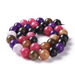 Natural White Jade Imitation Tourmaline Beads Strands&nbsp;G-I299-F13-10mm