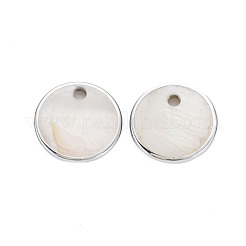 Natural Freshwater Shell Charms&nbsp;SHEL-T018-31B