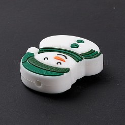 Christmas Silicone Focal Beads&nbsp;LS-SIL-G003-F02-B