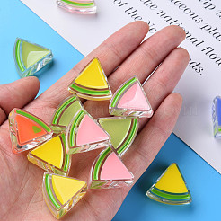 Transparent Enamel Acrylic Beads&nbsp;X-TACR-S155-001