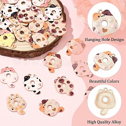 20Pcs Printed Alloy Pendants&nbsp;FIND-YW0012-04