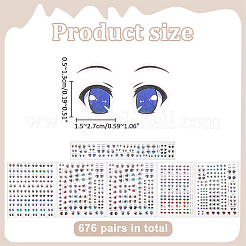 12Pcs 6 Styles Paper Picture Stickers&nbsp;DIY-ME0003-06