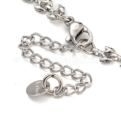 304 Stainless Steel Link Chain Bracelets for Women&nbsp;BJEW-S153-14P