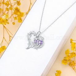 Alloy Rhinestone Pendant Necklaces&nbsp;WGF262C-01