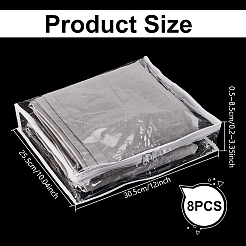 Transparent PVC Zipper Storage Bag&nbsp;ABAG-WH0048-62A