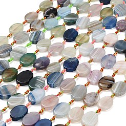 Natural Banded Agate Beads Strands&nbsp;G-A321-E03-01A