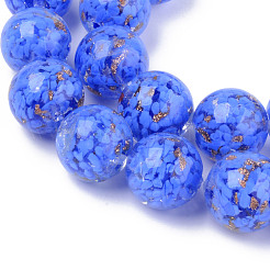 Handmade Gold Sand Lampwork Beads&nbsp;LAMP-S194-008C-03