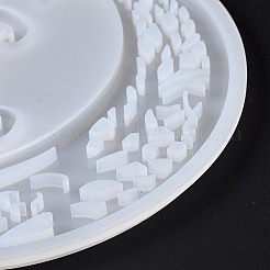 Halloween Theme DIY Moon with Witch Display Decoration Silicone Molds&nbsp;DIY-G058-E01