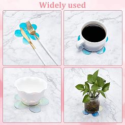 6Pcs Acrylic Mirror Cup Mats&nbsp;AJEW-FG0002-11